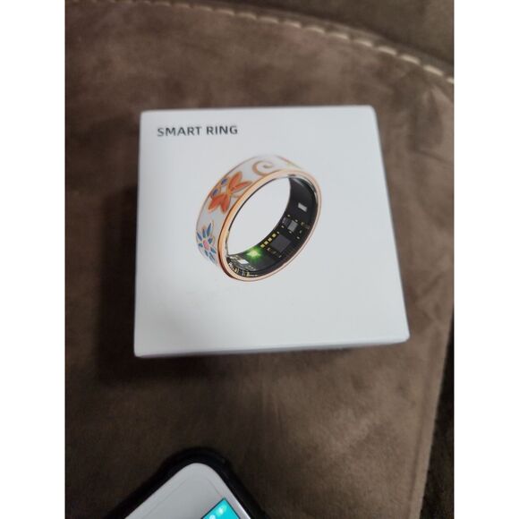 Parameter Smart Ring Health Tracker Men/Women, Fitness Sleep Silver R06 Size 8 - Picture 6 of 8